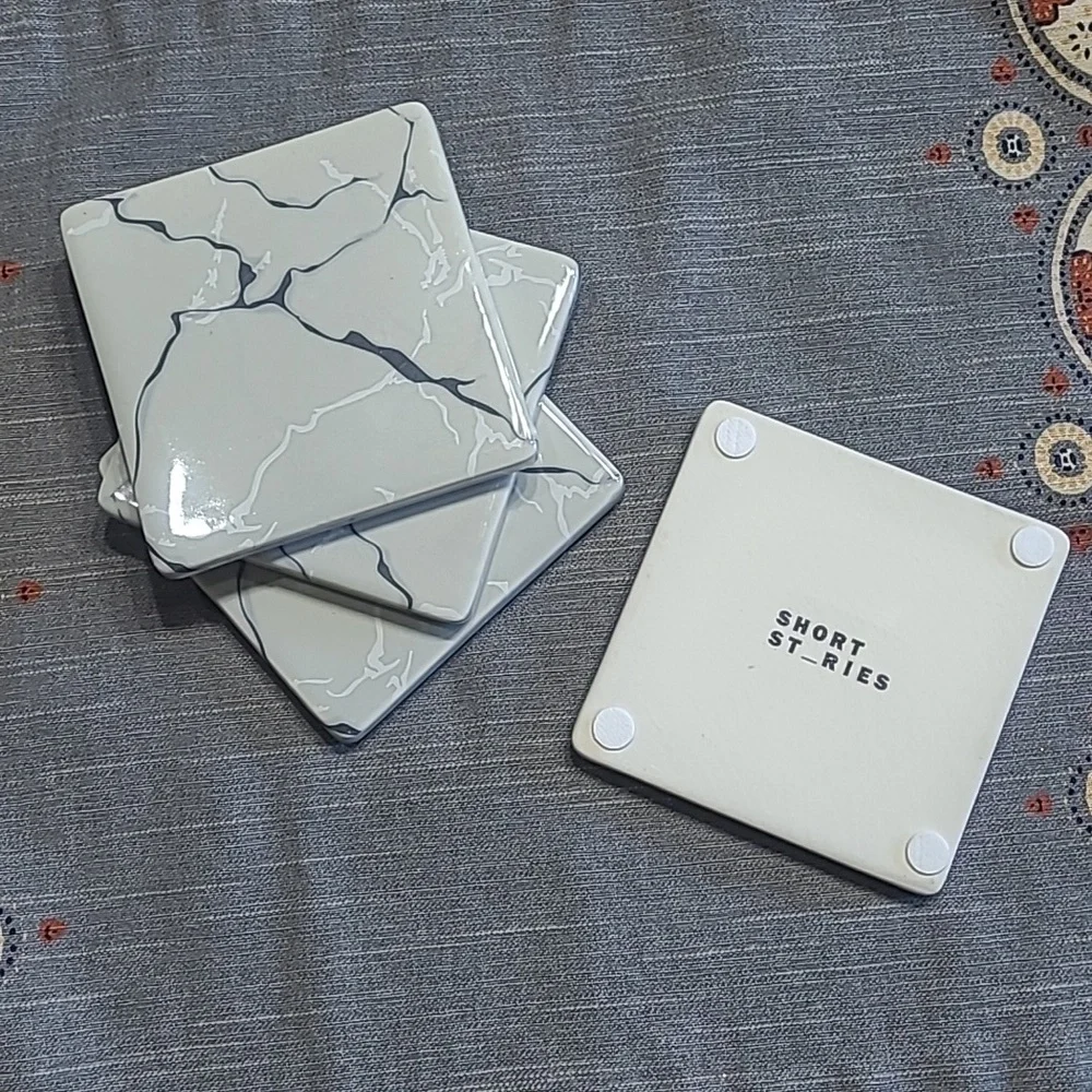 Marble Pattern Coasters Set NWOT